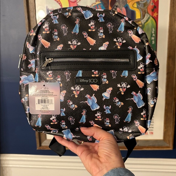 Disney Handbags - Disney 100 Mini Backpack Featuring Mickey & Minnie Mouse, Stitch NWT